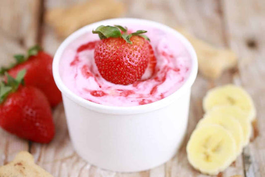 GLACE POUR CHIENS À LA FRAISE🍓 ET À LA BANANE 🍌