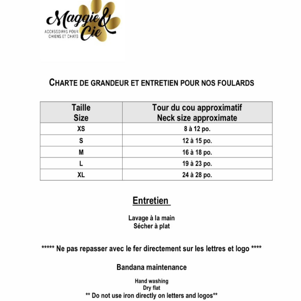 Bandana personnaliser Fleuri