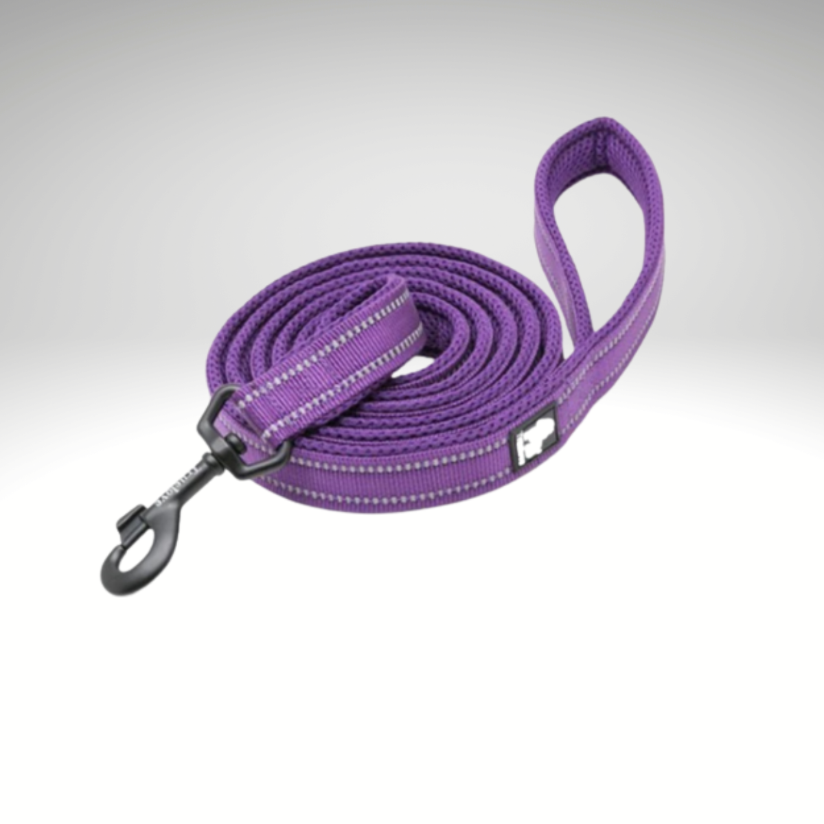 LAISSE MAUVE EN NYLON SOUPLE RÉFLICHISSANTE - Truelove