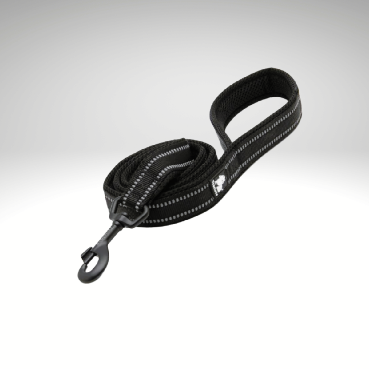 LAISSE NOIR EN NYLON SOUPLE RÉFLICHISSANTE - Truelove