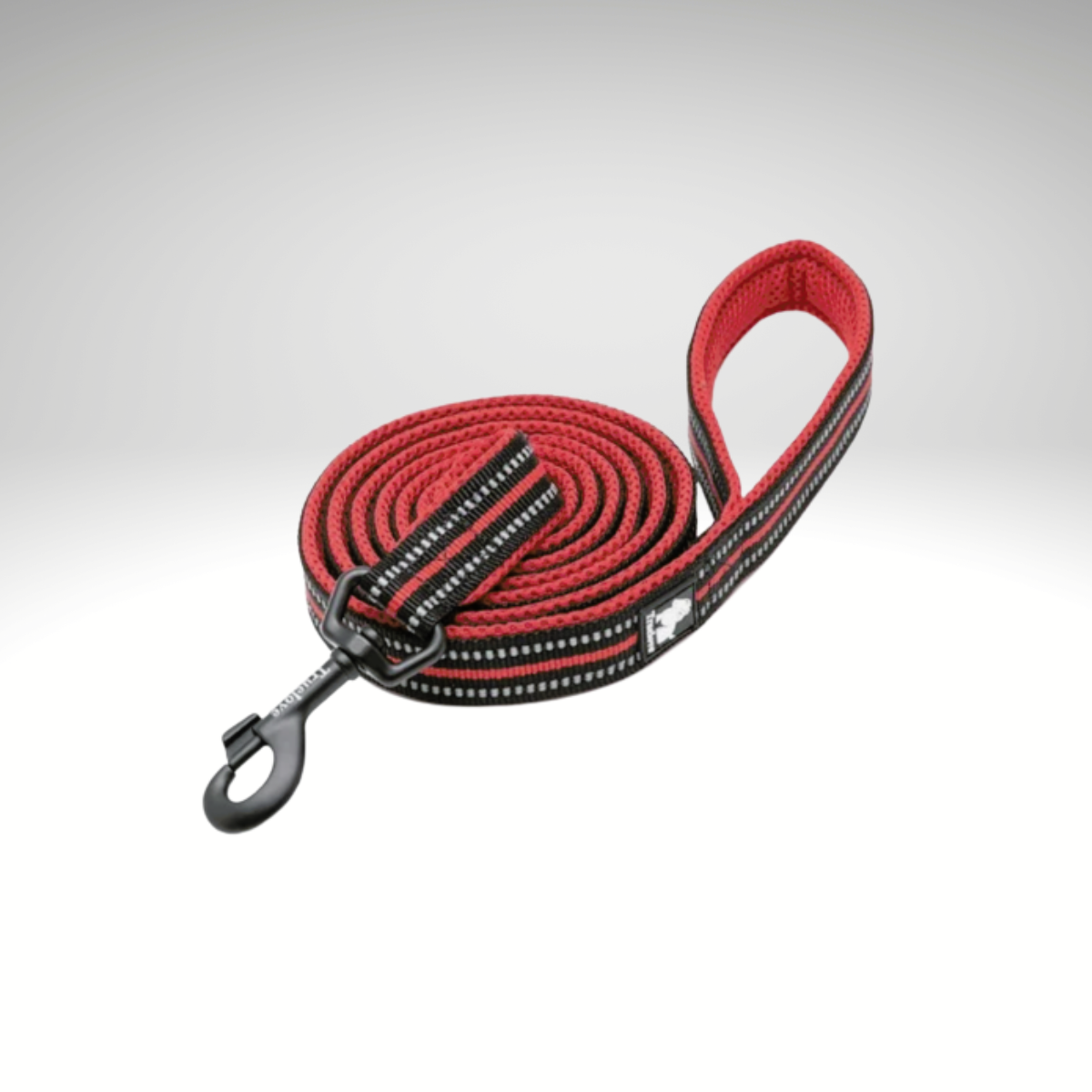 LAISSE ROUGE EN NYLON SOUPLE RÉFLICHISSANTE - Truelove
